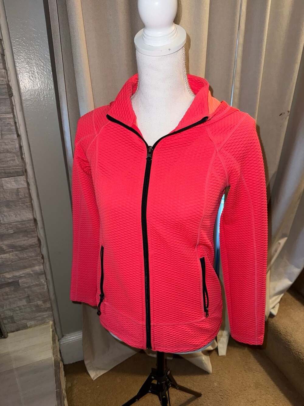 Talbots Quilted Jacket P Pink